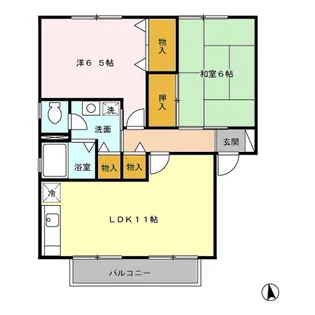 プレミールハイム A棟【2階】の間取り