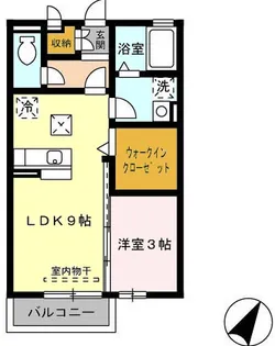 グランモア津久礼【1階】の間取り