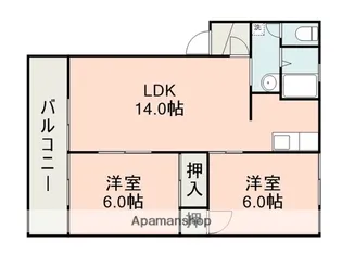 アビタシオン武蔵ヶ丘E【2階】の間取り