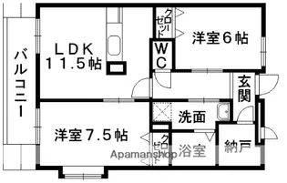 ベル・ピエース【2階】の間取り