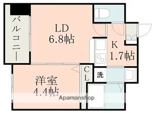 S−FORT保田窪【3階】の間取り