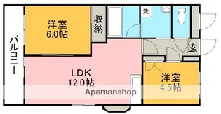 アーバンコンフォート【3階】の間取り