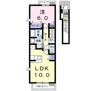 レジデンス西原81【2階】の間取り