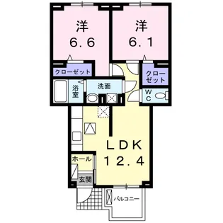 ニュー・ガジュマル【1階】の間取り