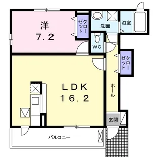 チェリーサイド・M A【1階】の間取り