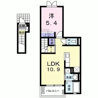 コリーヌC【2階】の間取り