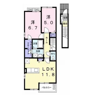 ベルアンジュ【2階】の間取り