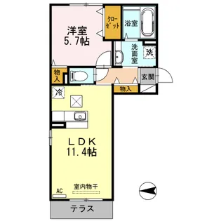 グレイス・K【1階】の間取り