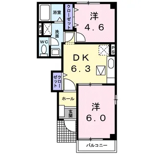 ロイヤルシャトー【1階】の間取り