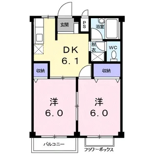 メゾンドセシボン【1階】の間取り
