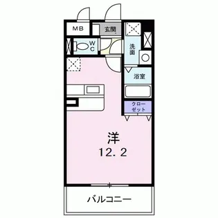 ライツェント・K【1階】の間取り