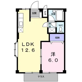 シティハイツ上田Ⅰ【1階】の間取り