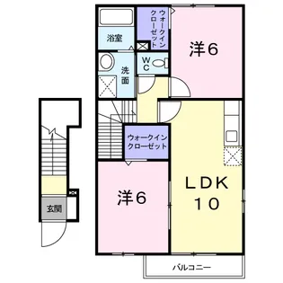 クォーク18C【2階】の間取り