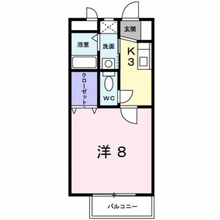 ソレアード城ヶ平Ⅱ【1階】の間取り