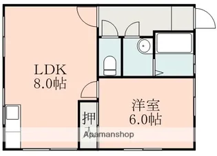 クローバーハイツ【1階】の間取り