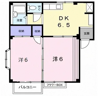 TSハイツⅠ【1階】の間取り