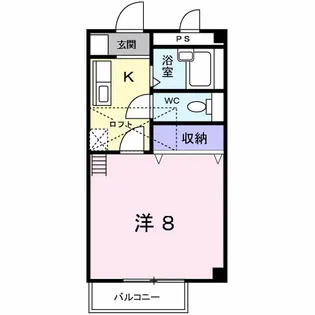 サンシャインハイツ【1階】の間取り