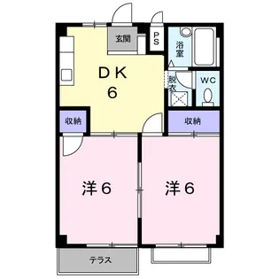 シティハイツ上田Ⅱ【1階】の間取り