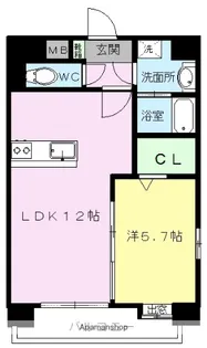 ラ・フレーズ【4階】の間取り