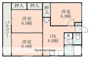 ハイム戸ノ上【1階】の間取り