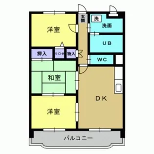 クリスタル大津【402号室】の間取り