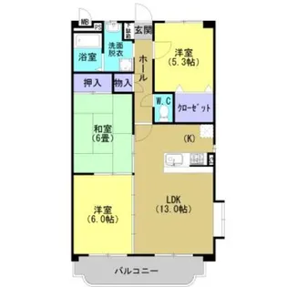 ベネッセ米野【201号室】の間取り
