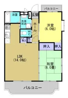 Mソレイユ【201号室】の間取り