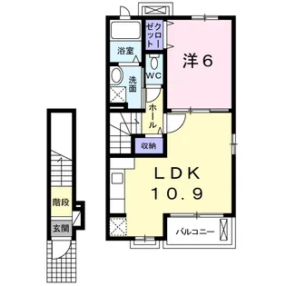 ニューレインボー【2階】の間取り