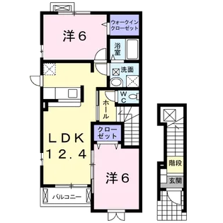 エスペランサ【2階】の間取り