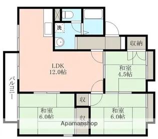 ファミールOZU C【2階】の間取り