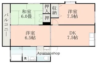 (セキスイ)アメニティー鶴羽田A棟【2階】の間取り
