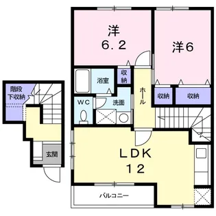 メゾン彩Ⅰ【2階】の間取り