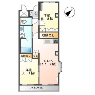 LEX−K8【3階】の間取り