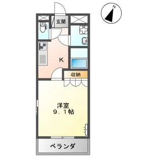 BIENVIVRE楡木Ⅱ【1階】の間取り