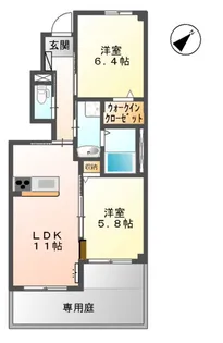 侑信輪Ⅱ【1階】の間取り