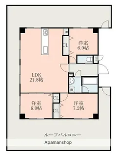チェリーブロッサムⅢ【5階】の間取り