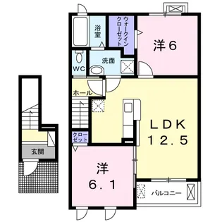 OPTIMUS WIND B【2階】の間取り