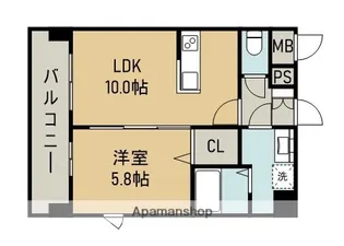 グランフィオーレ高平【8階】の間取り