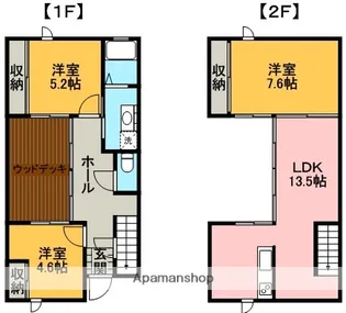 パストガーデンみずき台E【1階】の間取り