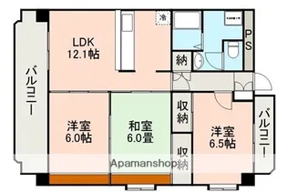 グランレーヴ壱番館【1階】の間取り