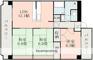 グランレーヴ壱番館【3階】の間取り