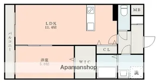 L.Aマンション菊陽【9階】の間取り