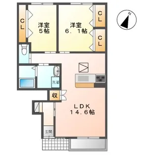 ALEGRIA Ⅰ【1階】の間取り