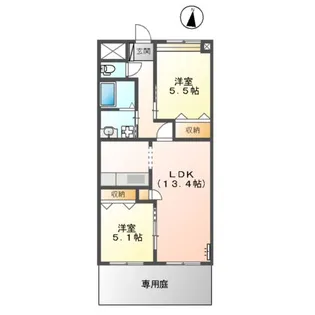 メゾンドエトワール【102号室】の間取り