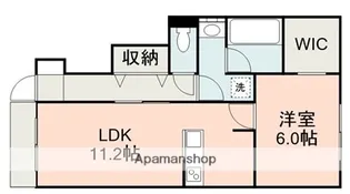 OKシェーネ光の森A【1階】の間取り