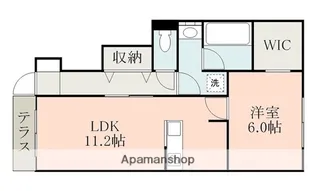 OKシェーネ光の森A【1階】の間取り
