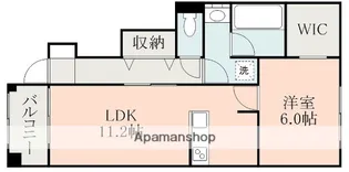 OKシェーネ光の森B【1階】の間取り