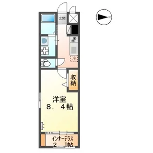 BLUEBELL 菊陽【2階】の間取り