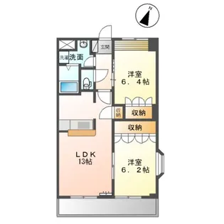 GRAND FIELD 参番館【2階】の間取り