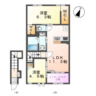 FIDELITY【2階】の間取り